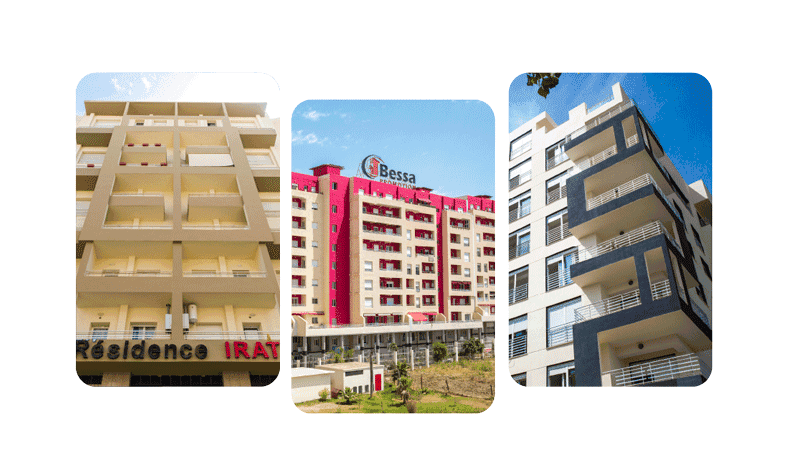 Les résidences en copropriété de Bessa Promotion Immobilière Les résidences Irat, Gaya et Fusion de Bessa Promotion