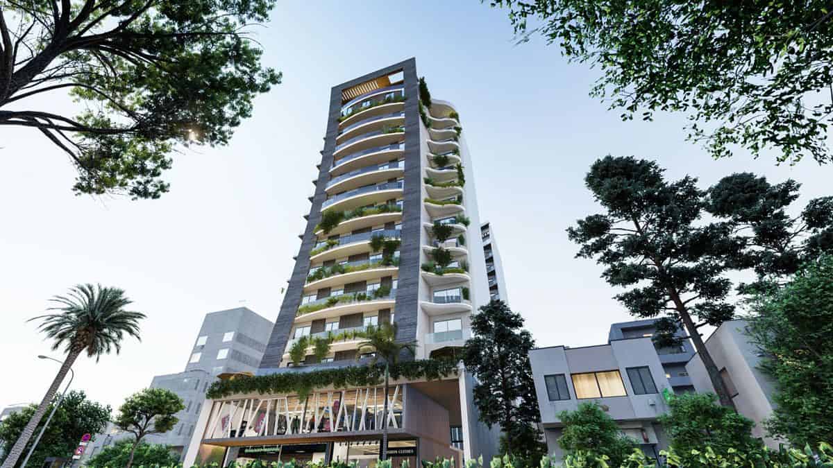 La résidence en copropriété Les Massyles de Bessa Promotion Immobilière sis à Cheraga- Ouled Fayet La façade de la résidence Les Massyles de Bessa Promotion