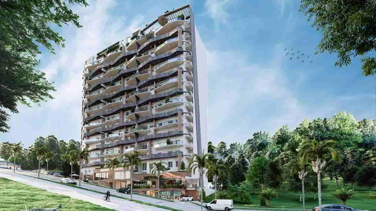 Résidence Ravine Façade principale de la Résidence Ravine Bessa Promotion Immobilière